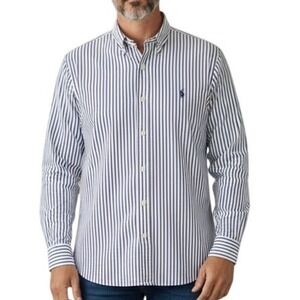 Ralph Lauren Mens Striped Classic Fit‎ Long Sleeve Button Down Dress Shirt